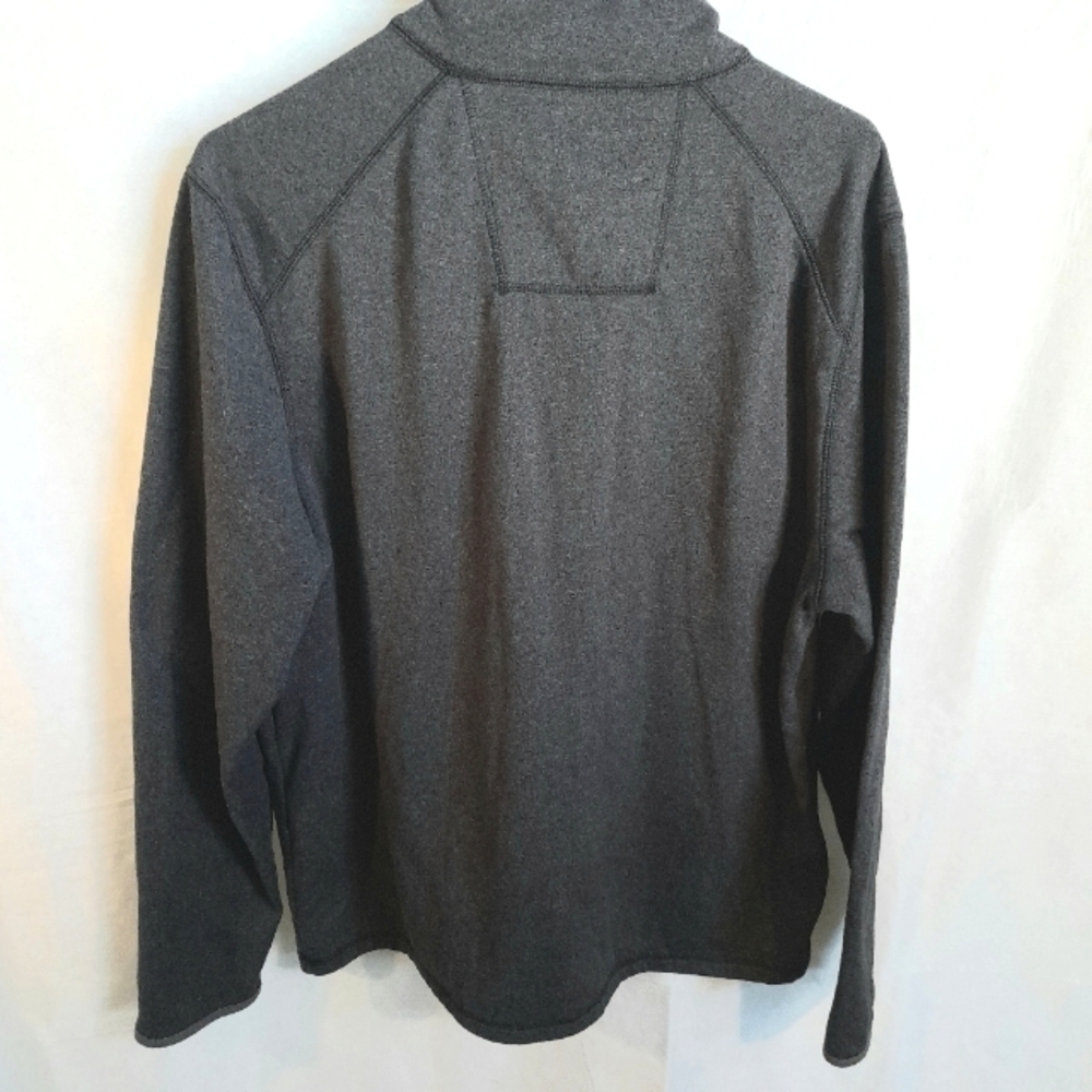 G.H. Bass & Co Explorer Mens fleece sweater 1/4 Zip Medium Gray chest Zi… - Picture 5 of 9